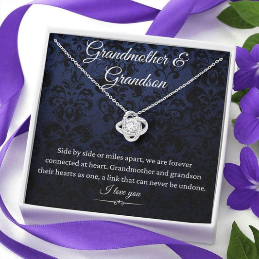 Grandmother & Grandson Gift For Grandma Gift For Grandson - Grandma Love Knot Necklace 0921
