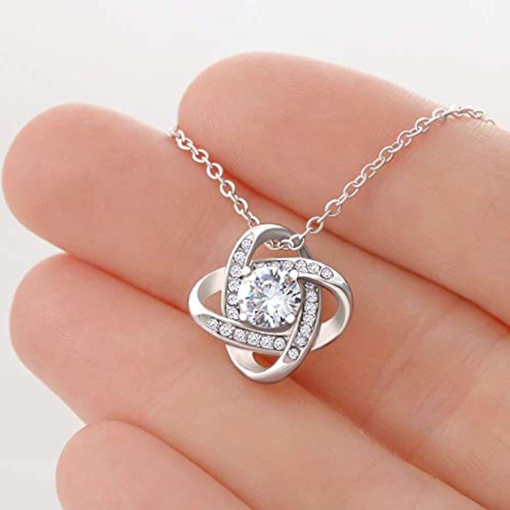 To Grandmother From Grandson Forever Grateful - Grandma Love Knot Necklace 0921