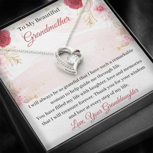 Grandma Sweet Grandmother Gift Love For Grandma With Best Grandma Ever - Grandma Forever Love Necklace 0921