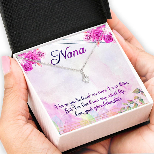 For Grandma Mothers Day - Grandma Petite Ribbon Necklace 0921