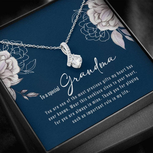 Grandma Sentimental Gifts From Grandchildren Beauty - Grandma Petite Ribbon Necklace 0921