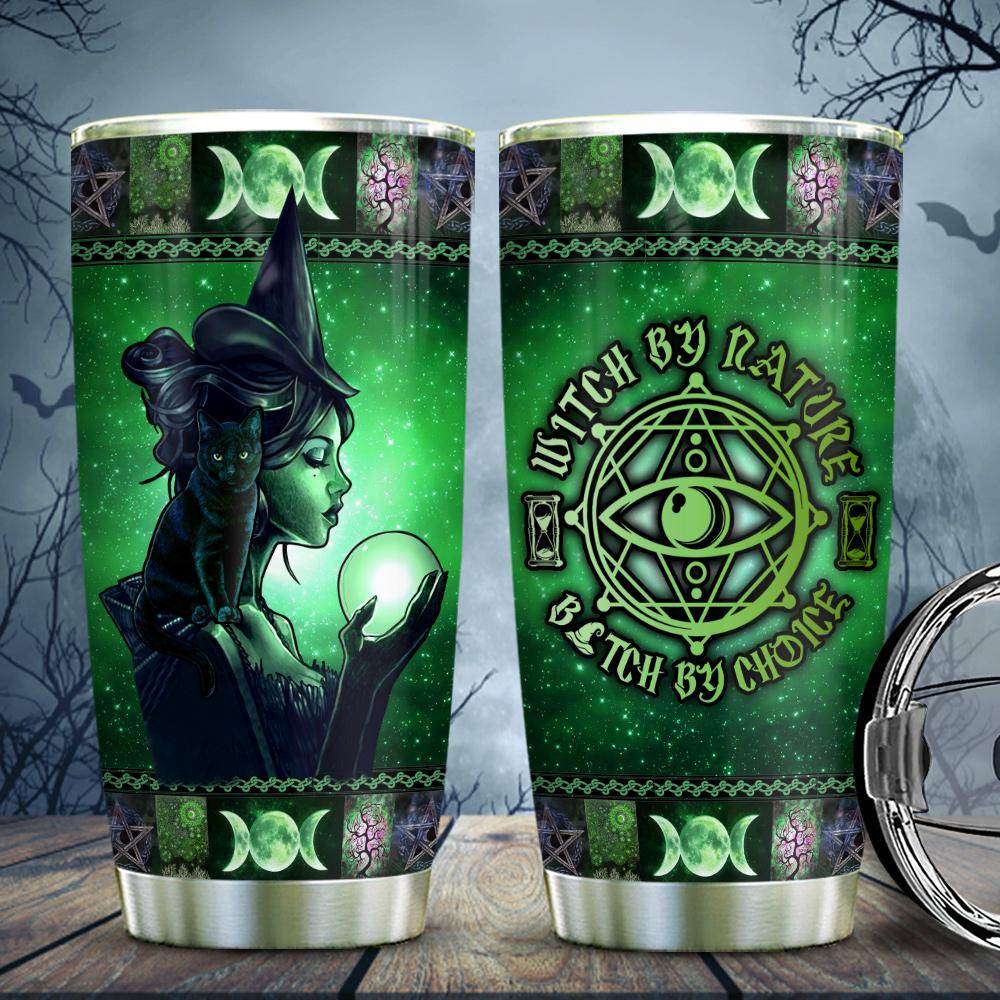 Green Witch Crystal Ball - Witch Tumbler 0822