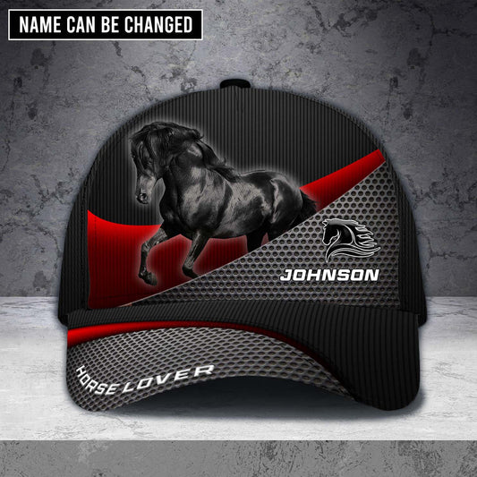 Black Horse Personalized Horse Classic Cap 0523
