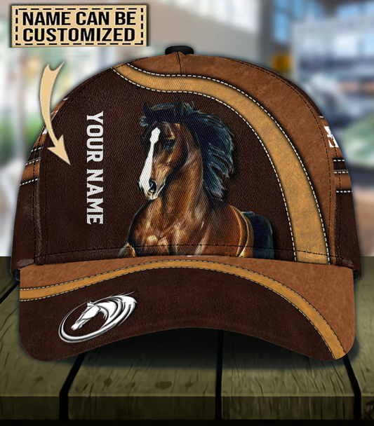 Brown Horse Personalized Horse Classic Cap 0523
