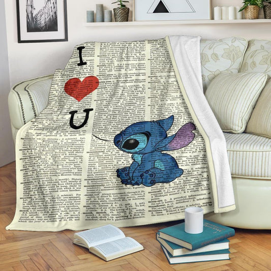 I Love You Ohana Blanket 0523