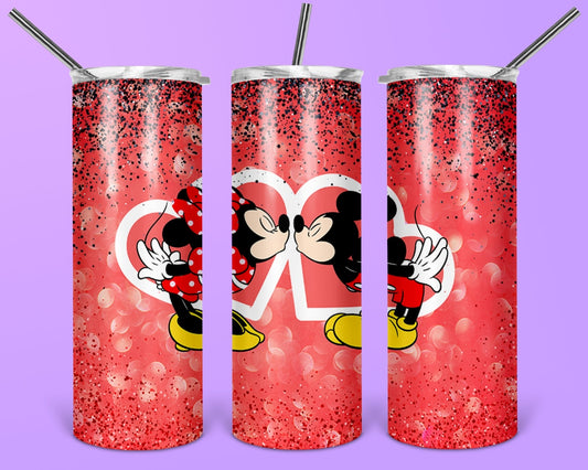 Mouse Couple Mouse Skinny Tumbler 0124