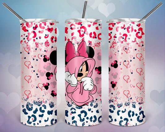 Be My Valentine Mouse Skinny Tumbler 0124