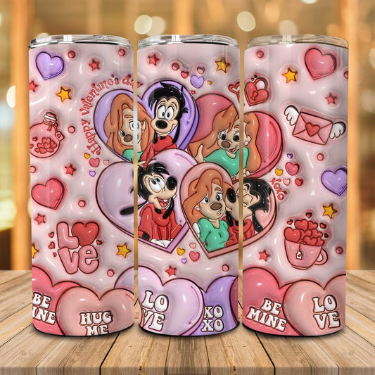 Be My Valentine Mouse Skinny Tumbler 0124