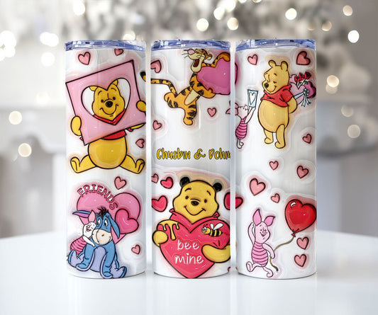 Bee Mine - Personalized Mouse Skinny Tumbler 0124