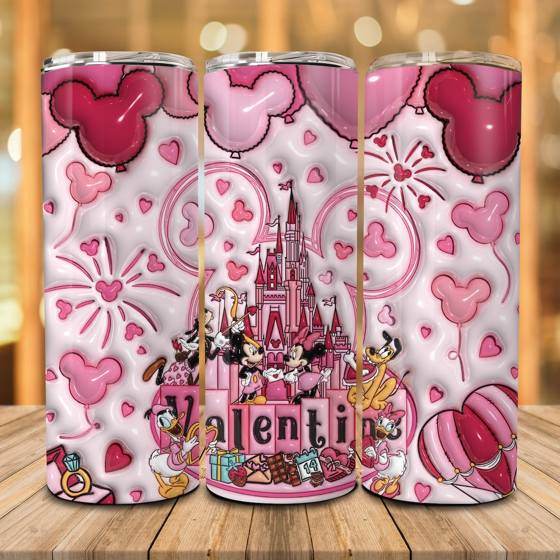 Be My Valentine - Mouse Skinny Tumbler 0124