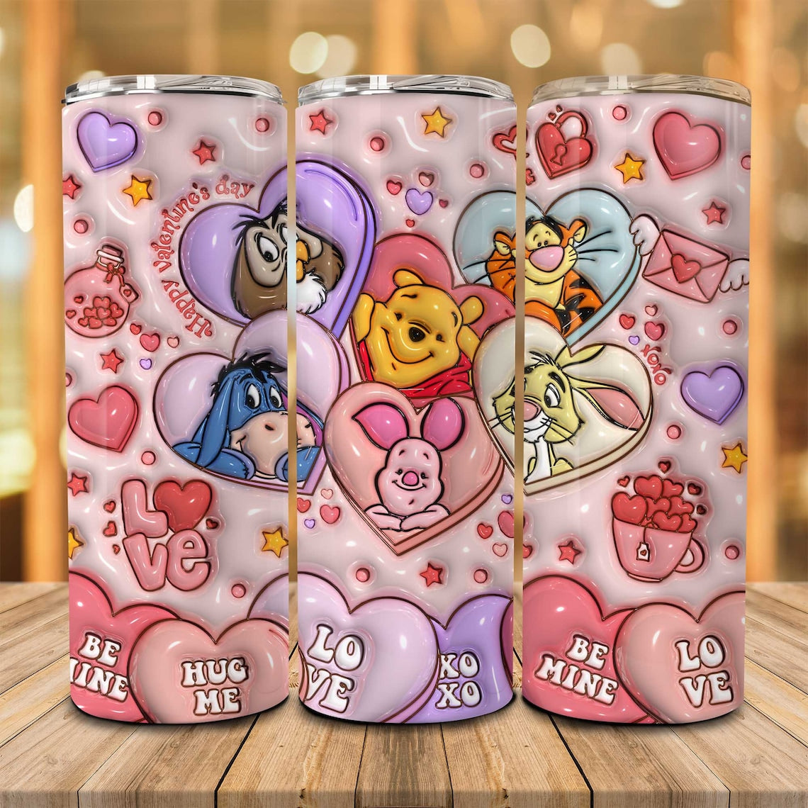 Be My Valentine Mouse Skinny Tumbler 0124