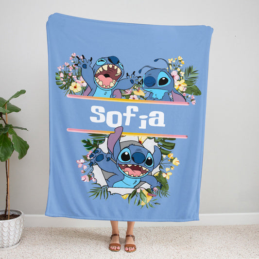 Love Ohana Personalized Ohana Blanket 0224