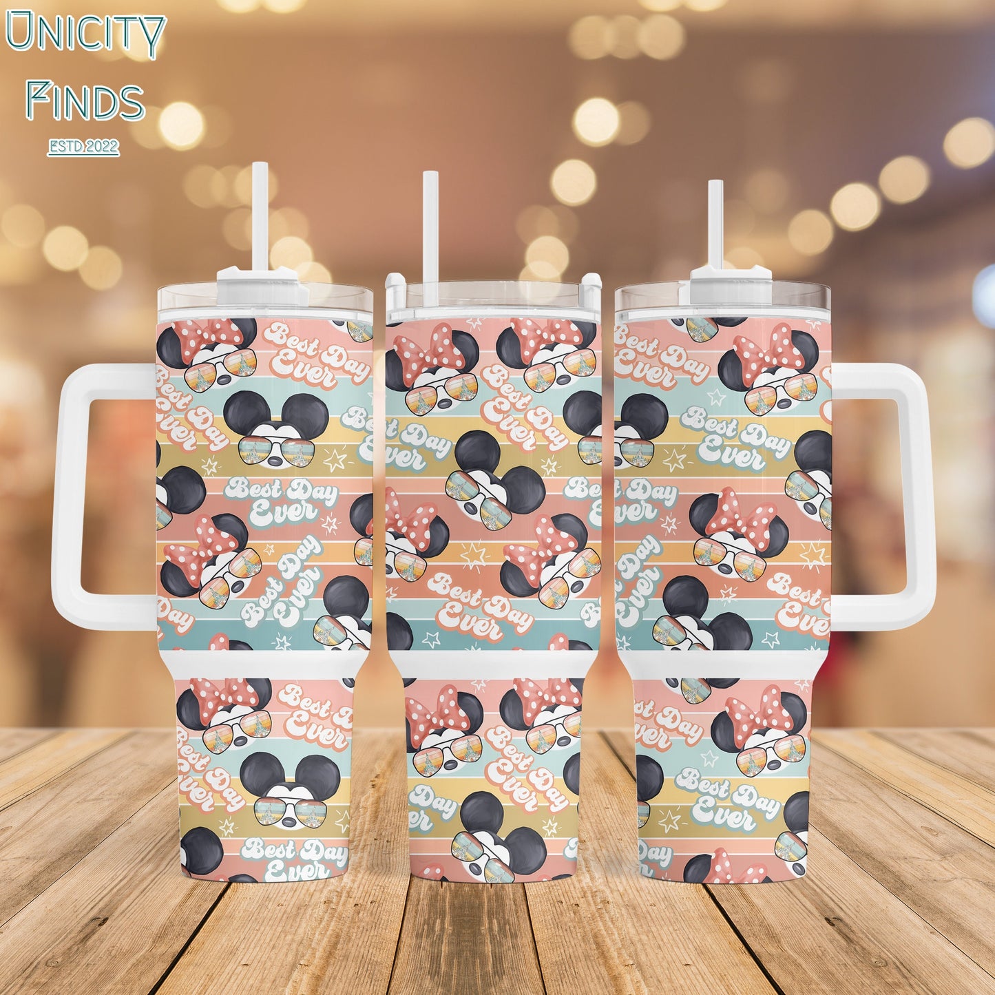 Best Day Ever Mouse Tumbler With Handle 0224