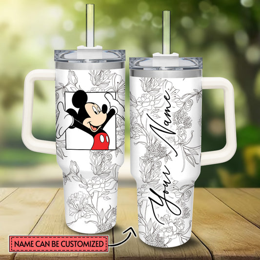 Love Mouse Personalized Mouse Tumbler With Handle 0224
