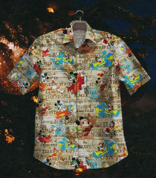 Astronaut Mouse Hawaiian Shirt 0523