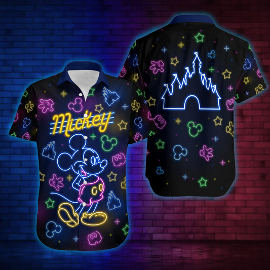 Neon Mouse Mouse Hawaiian Shirt 0224