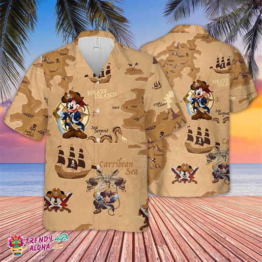 Pirates Mouse Mouse Hawaiian Shirt 0224
