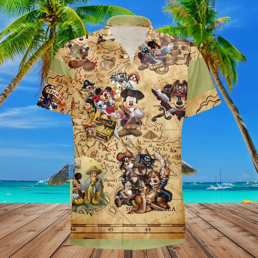 Pirates Mouse Hawaiian Shirt 0224