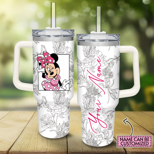 Love Mouse Personalized Mouse Tumbler With Handle 0224