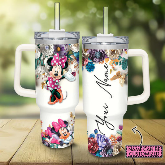 Love Mouse Personalized Mouse Tumbler With Handle 0224