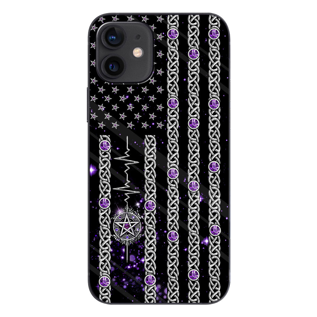 Witch Vibes Purple Pentagram Personalized Phone Case