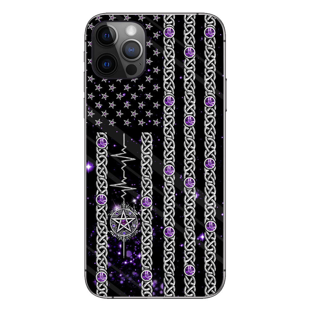 Witch Vibes Purple Pentagram Personalized Phone Case