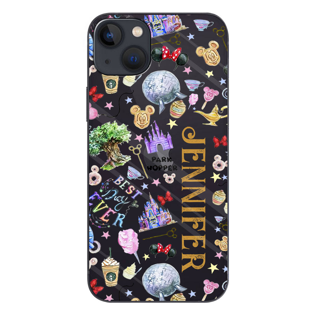 Lovely Mouse Ears - Personalized Mouse Clear Phone Case