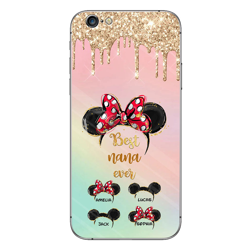 Happiest Nana Ever - Personalized Mother's Day Mouse Phone Case