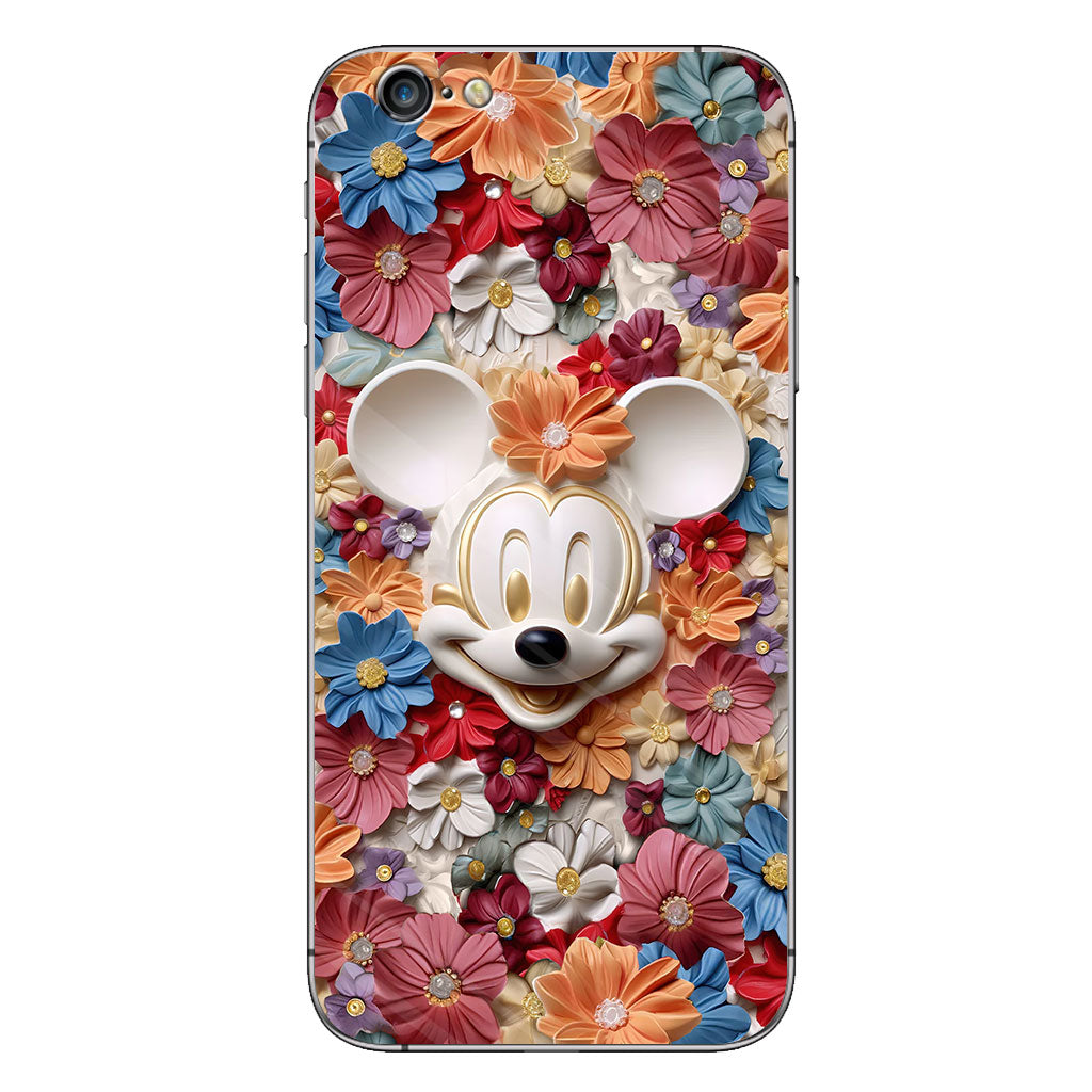 3D Effect Floral Mouse Phone case
