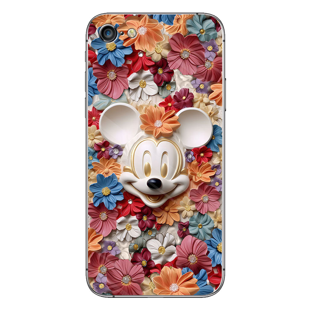 3D Effect Floral Mouse Phone case