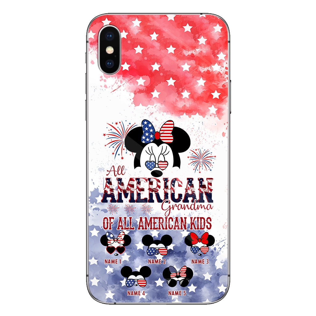 All American Grandma - Personalized Independence Day Phone Case