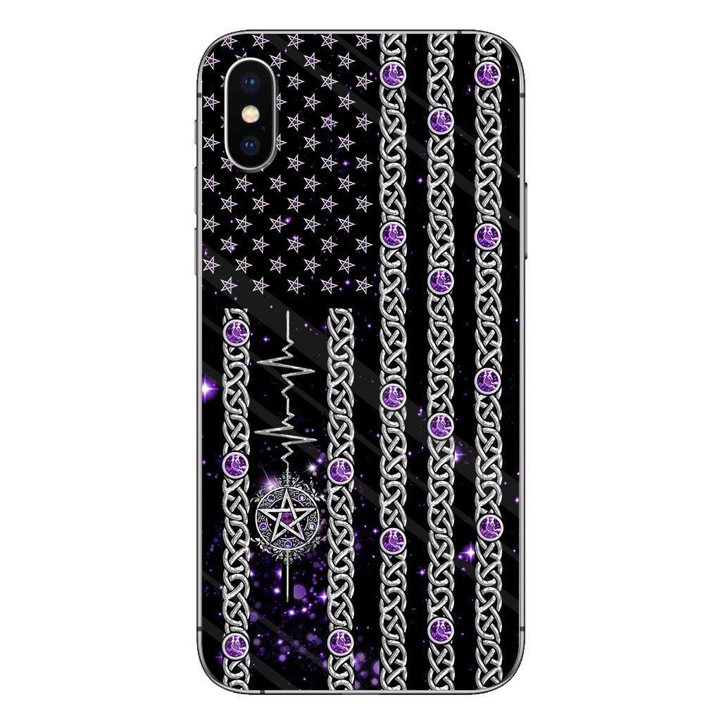 Witch Vibes Purple Pentagram Personalized Phone Case