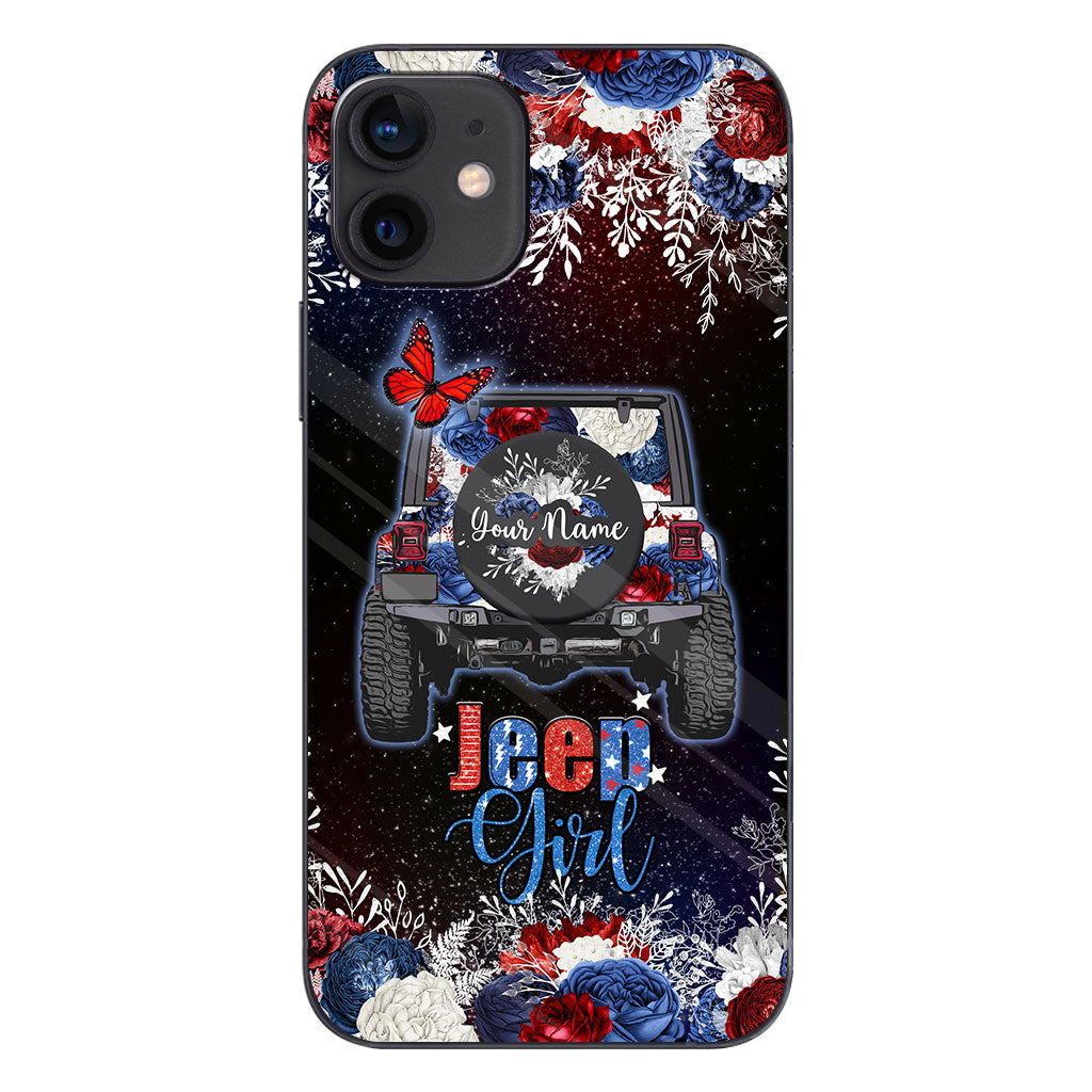 American Girl - Personalized Independence Day Car Phone Case