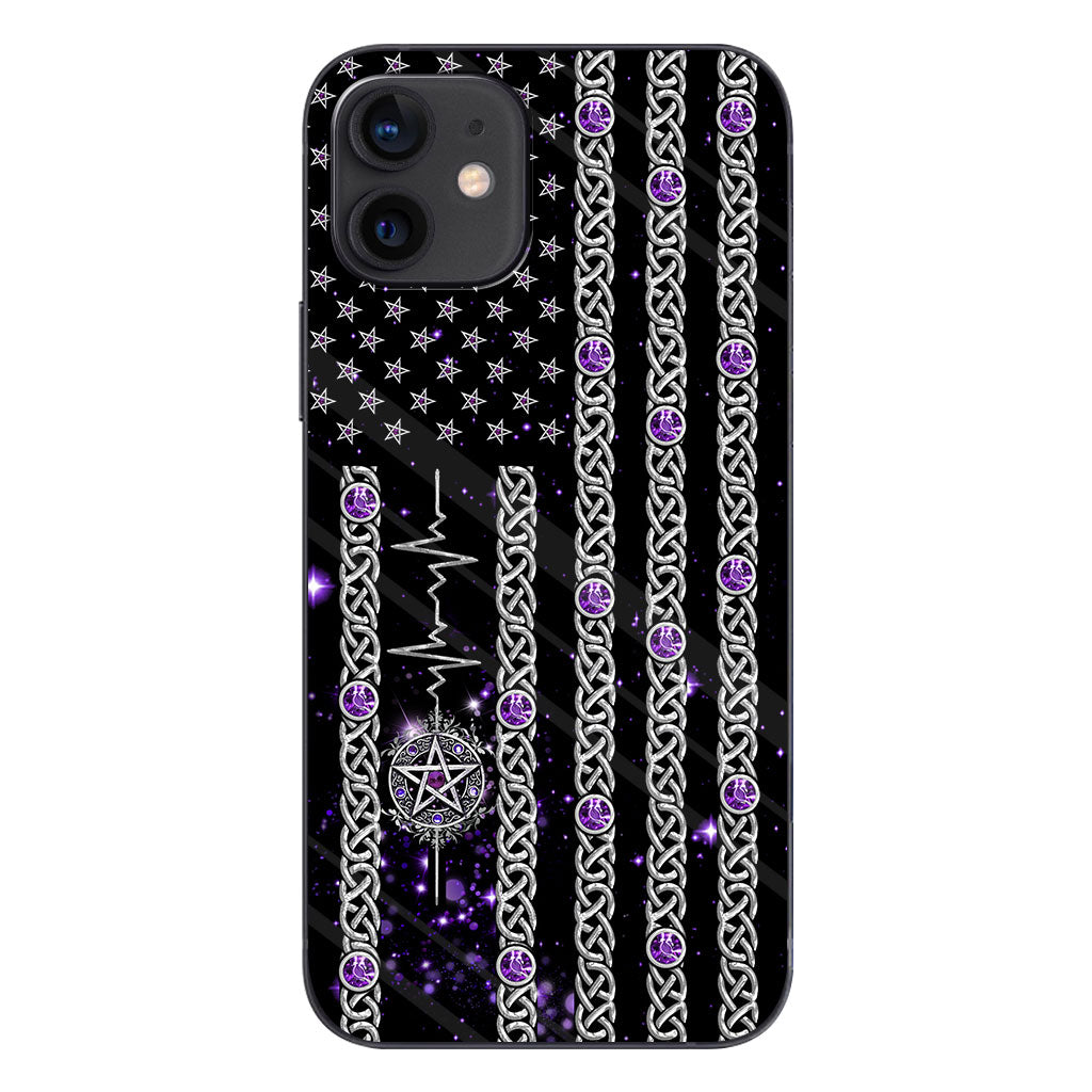Witch Vibes Purple Pentagram Personalized Phone Case