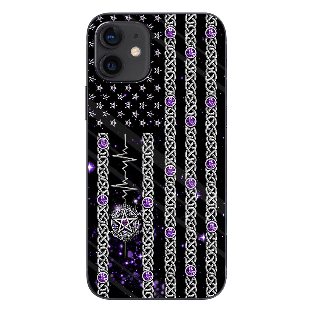 Witch Vibes Purple Pentagram Personalized Phone Case