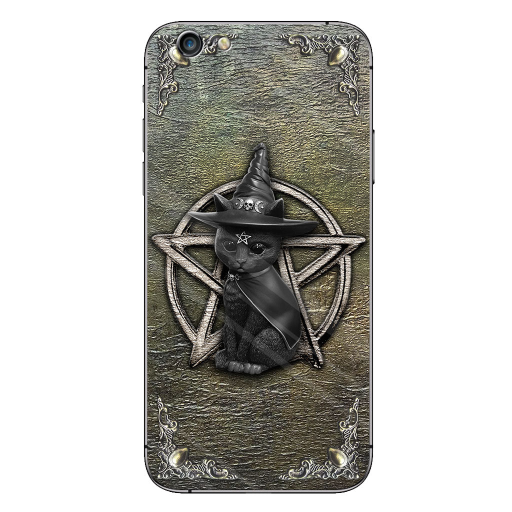 Mystical Witch - Personalized Halloween Black Cat Phone Case With 3D Pattern Print