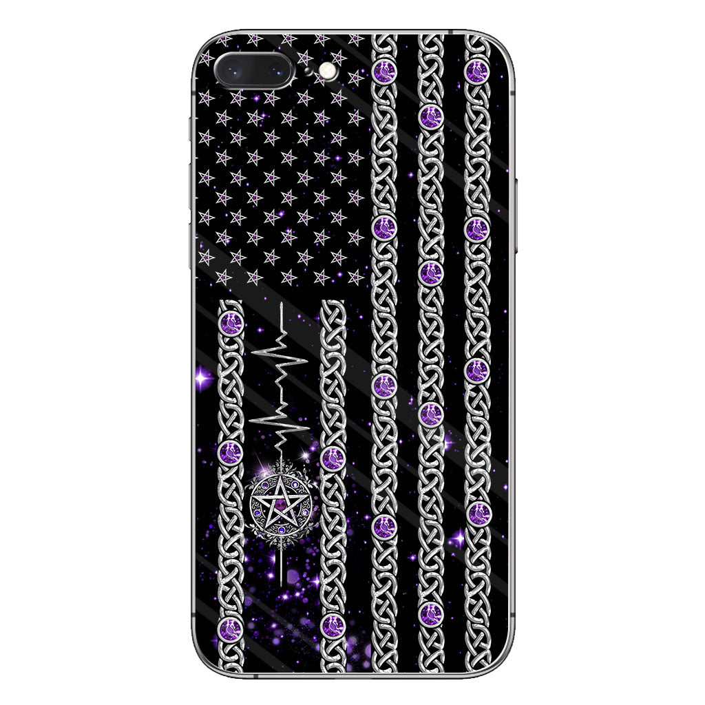 Witch Vibes Purple Pentagram Personalized Phone Case