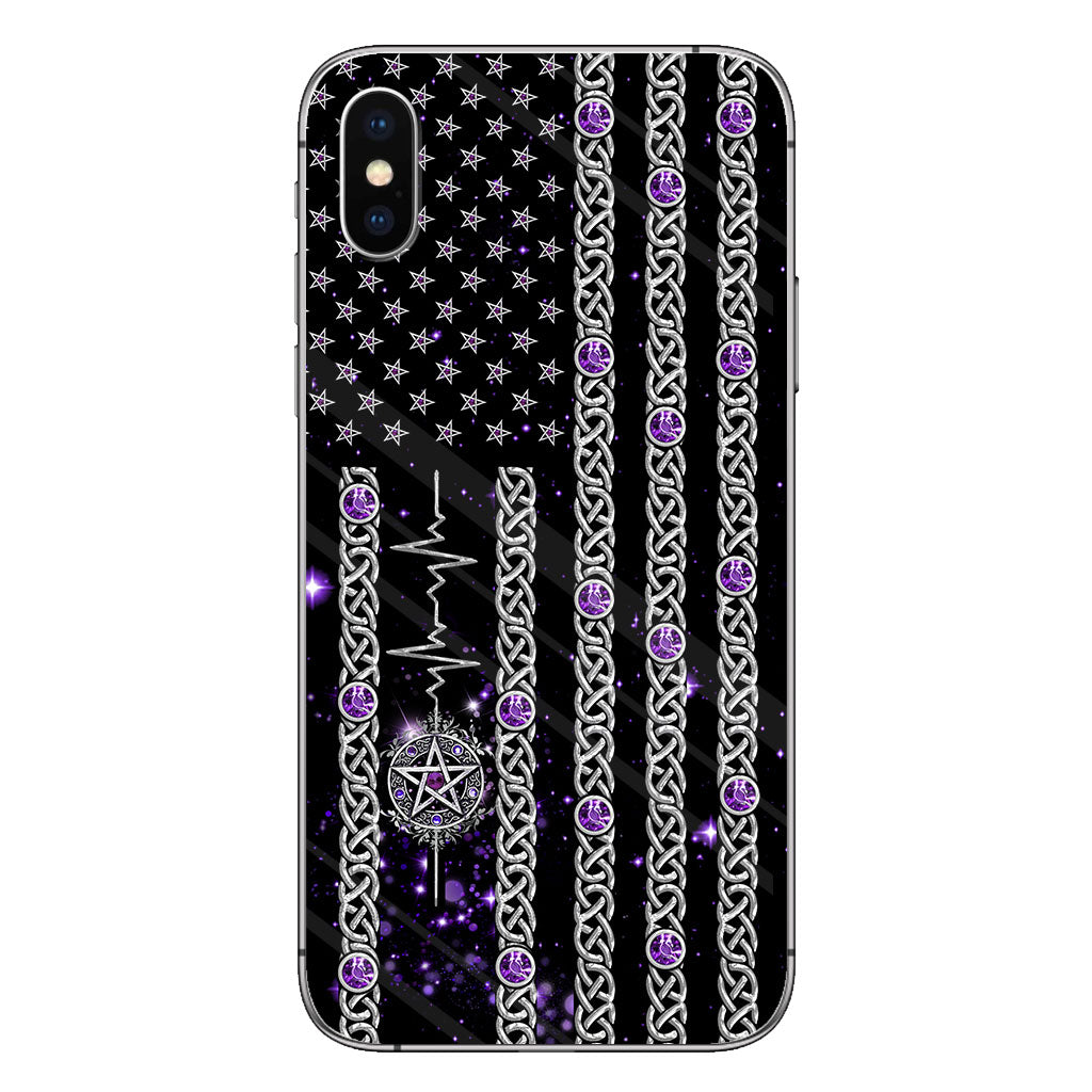 Witch Vibes Purple Pentagram Personalized Phone Case
