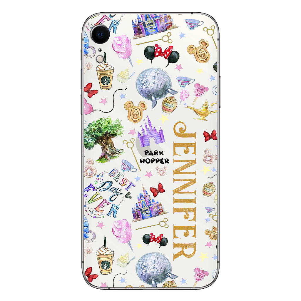 Lovely Mouse Ears - Personalized Mouse Clear Phone Case
