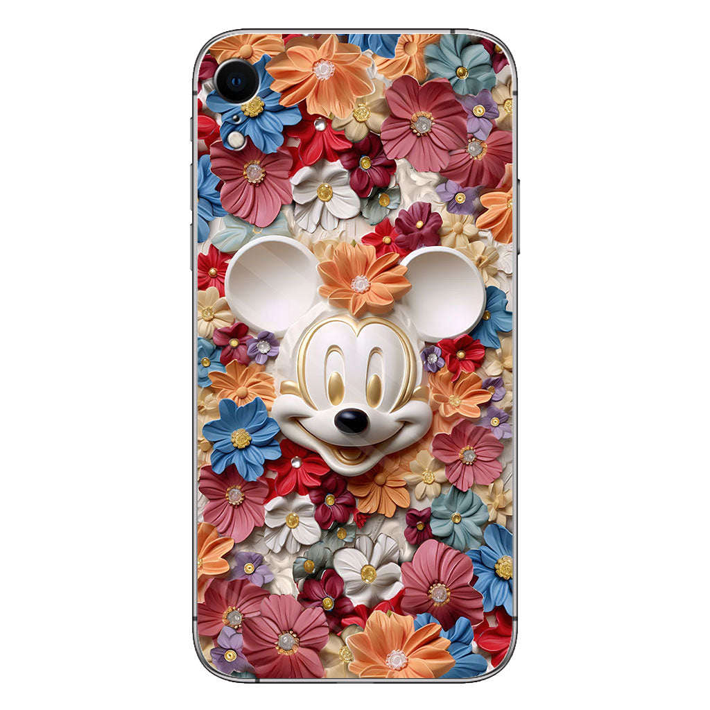3D Effect Floral Mouse Phone case