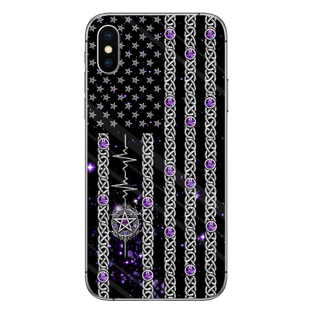 Witch Vibes Purple Pentagram Personalized Phone Case