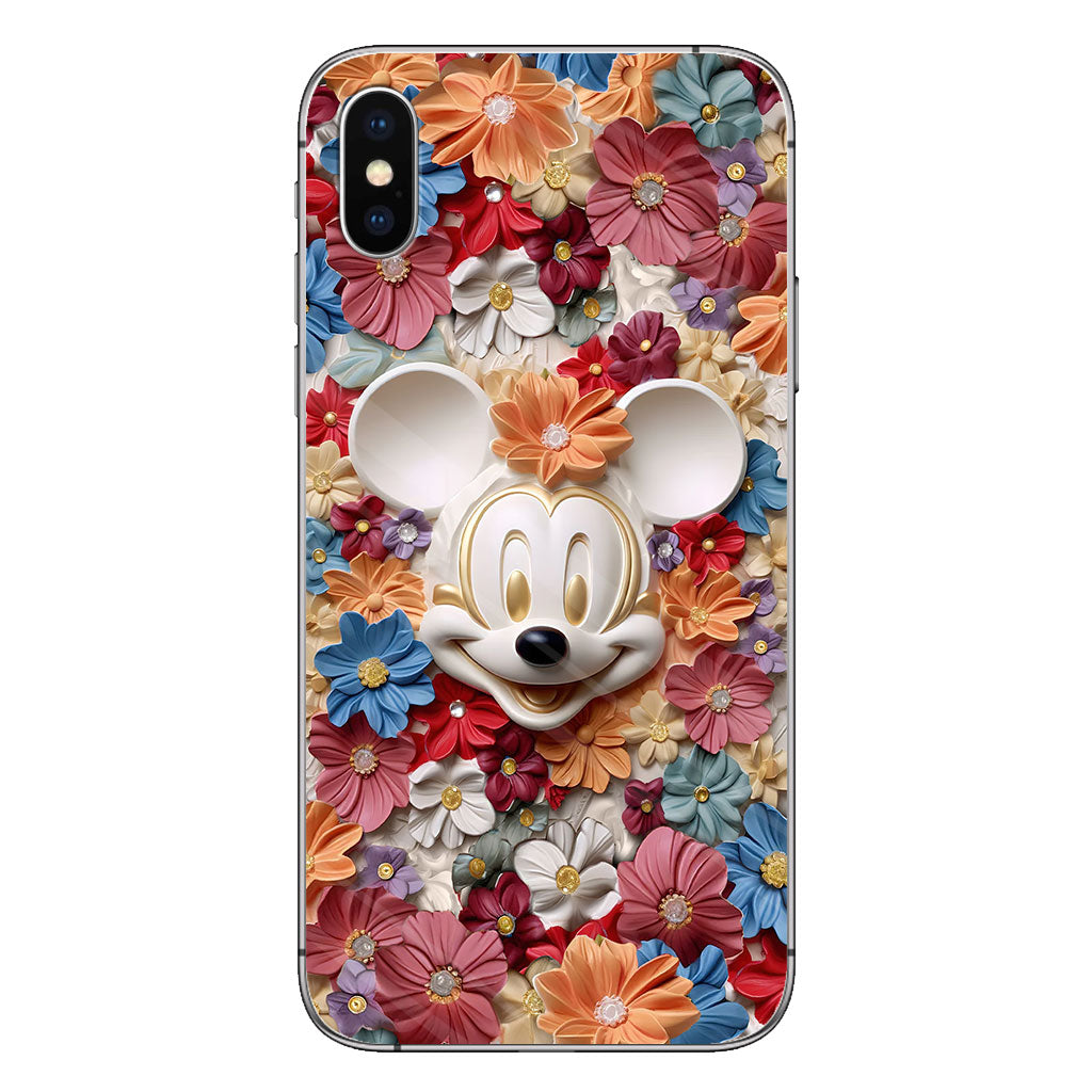 3D Effect Floral Mouse Phone case