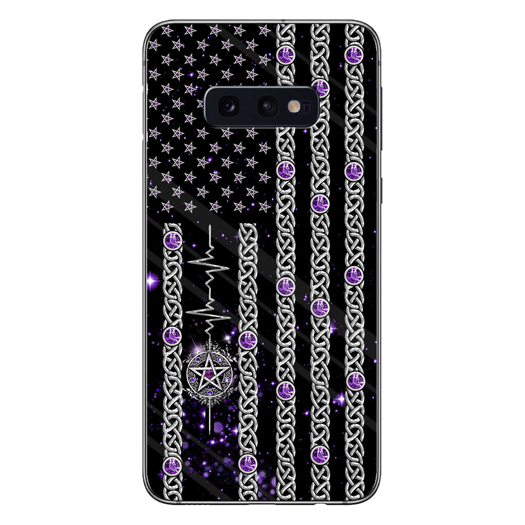 Witch Vibes Purple Pentagram Personalized Phone Case