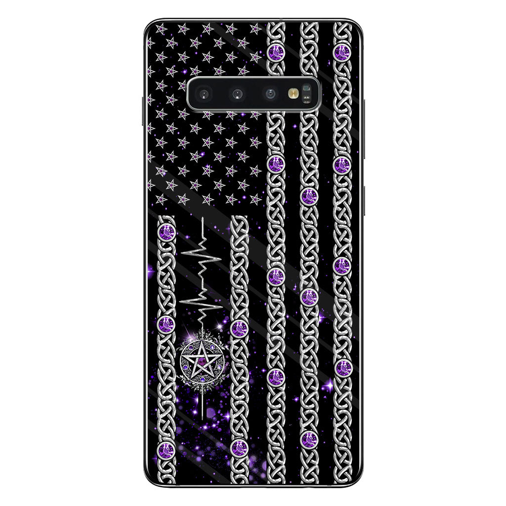Witch Vibes Purple Pentagram Personalized Phone Case