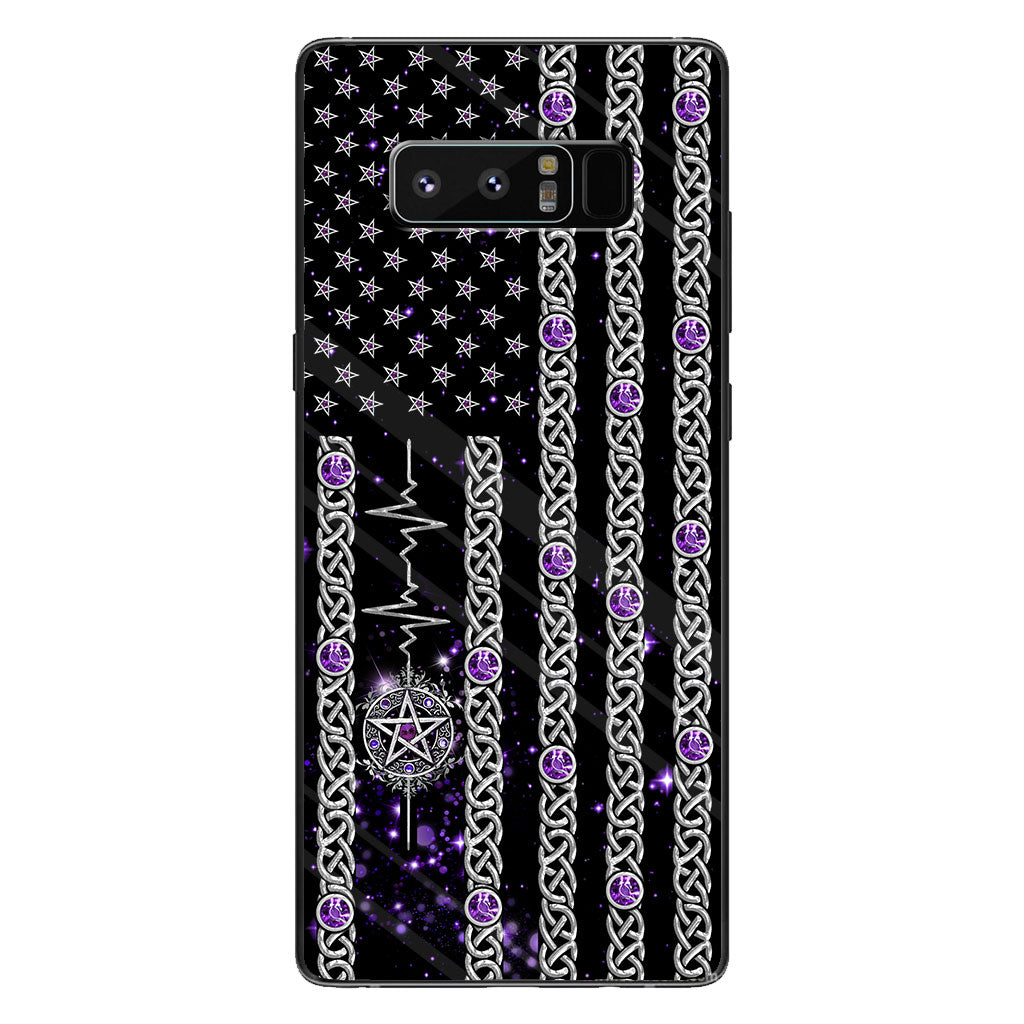 Witch Vibes Purple Pentagram Personalized Phone Case