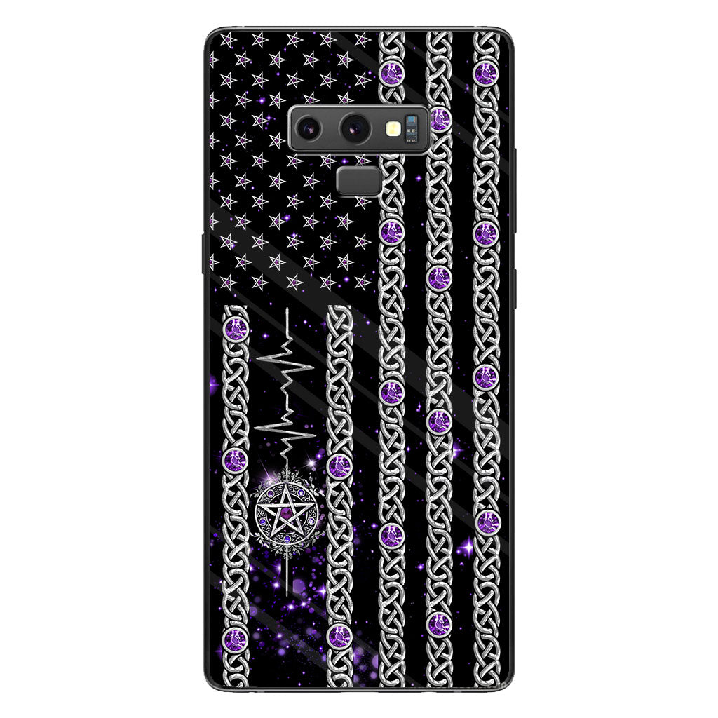Witch Vibes Purple Pentagram Personalized Phone Case