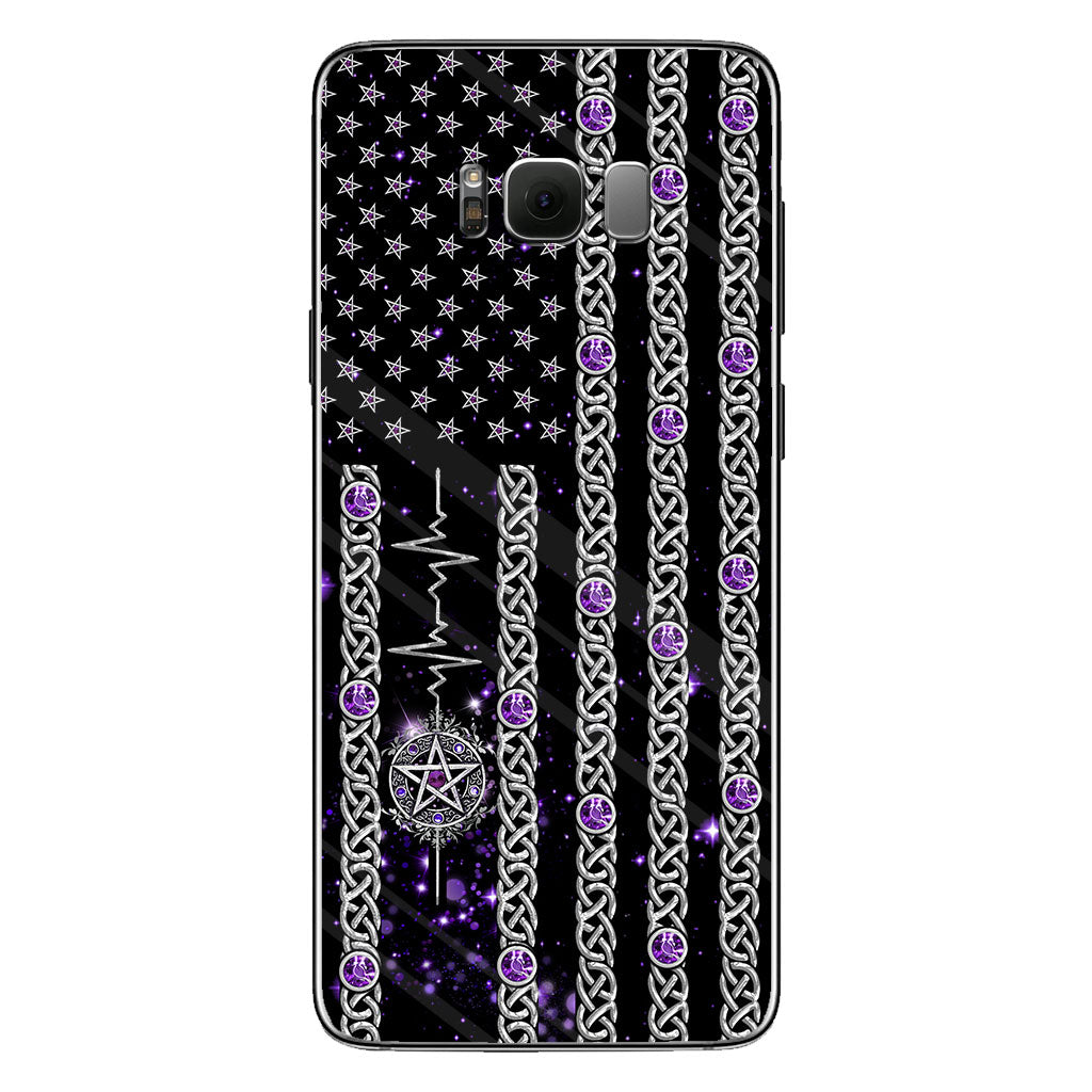 Witch Vibes Purple Pentagram Personalized Phone Case