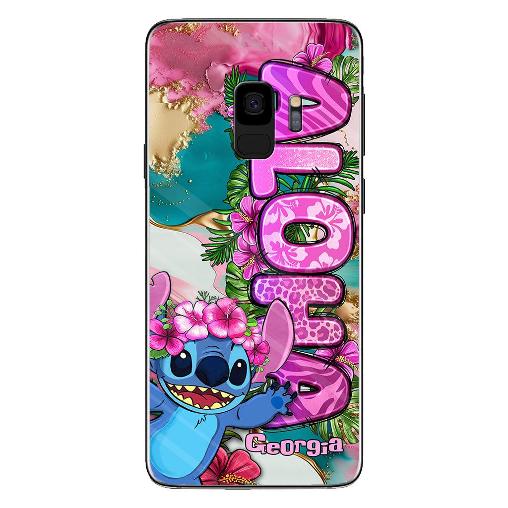 Ohana Tropical Colorful Leopard - Personalized Ohana Phone case