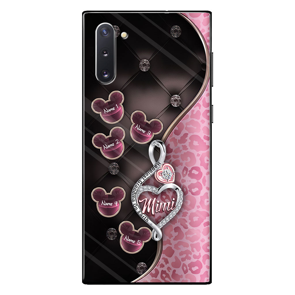 Happiest Grandma On Earth Rose Gold - Personalized Mother's Day Grandma Phone Case