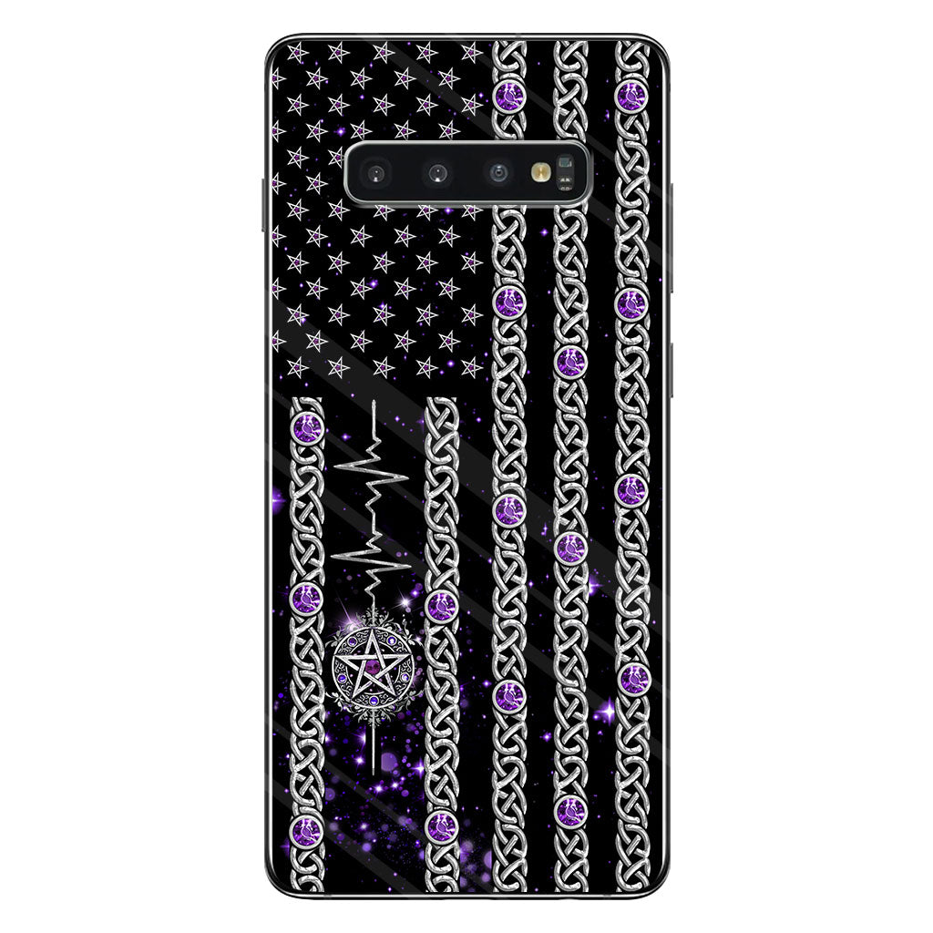 Witch Vibes Purple Pentagram Personalized Phone Case